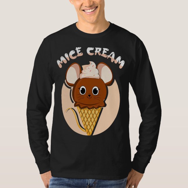 Camiseta Mice Cream Dessert Ice Food  Mouse Whisperer (Frente)
