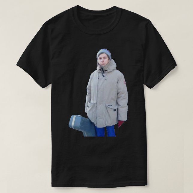 Camiseta Michael Cera casaco Sticker (Frente do Design)