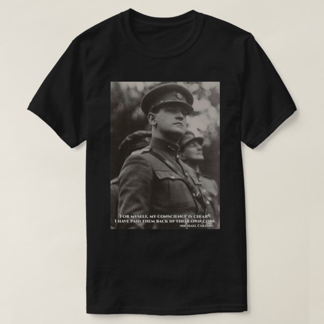Camiseta Michael Collins - Eu Já Os Paguei De Volta Em Sua (Frente do Design)