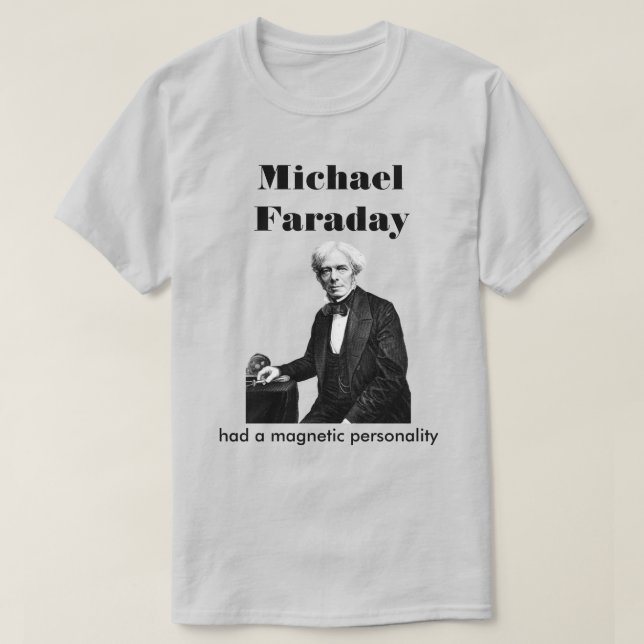 Camiseta Michael Faraday (Frente do Design)
