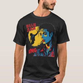 Camiseta Michael Jackson Billie Jean Rei do Pop Vintage Po