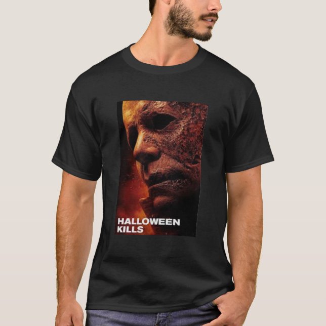 Camiseta Michael Myers halloween t shirt para homens (Frente)