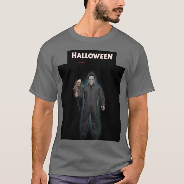 Camiseta Michael Myers halloween t shirt para homens (Frente)