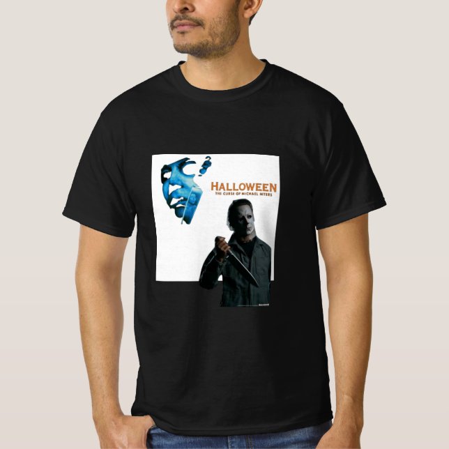 Camiseta Michael Myers halloween T-Shirt para homens (Frente)