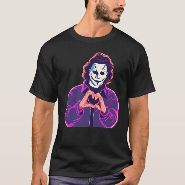 Camiseta Michael Myers Heart Manta T-Shirt (Frente)