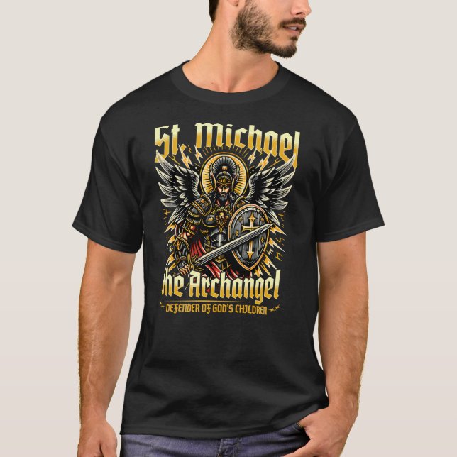 Camiseta Michael, o Defensor Arcanjo das Crianças de Deus (Frente)