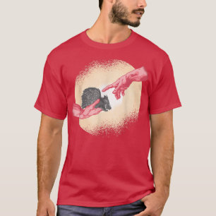 Camiseta Michel Angelo, mão de Porcupine engraçado