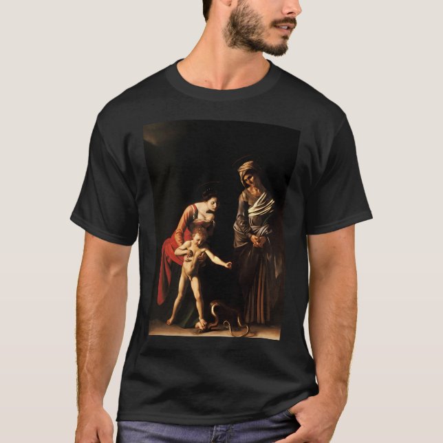 Camiseta Michelangelo Merisi Da Caravaggio Madonna E (Frente)