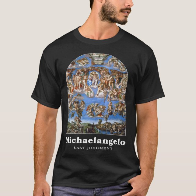 Camiseta Michelangelo Painting Last Judgment for an   1 (Frente)
