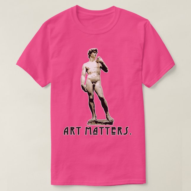 Camiseta Michelangelos David ART MATTERS (Frente do Design)