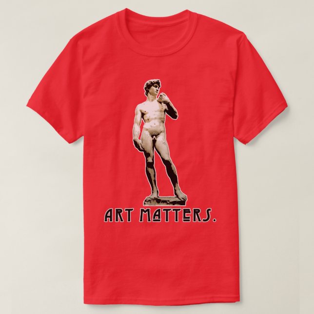 Camiseta Michelangelos David ART MATTERS (Frente do Design)