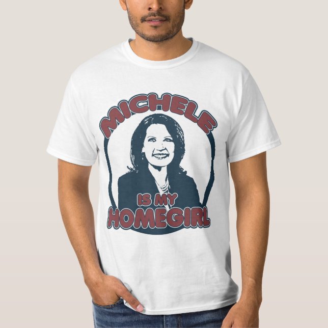 Camiseta Michele Bachmann é meu Homegirl (Frente)