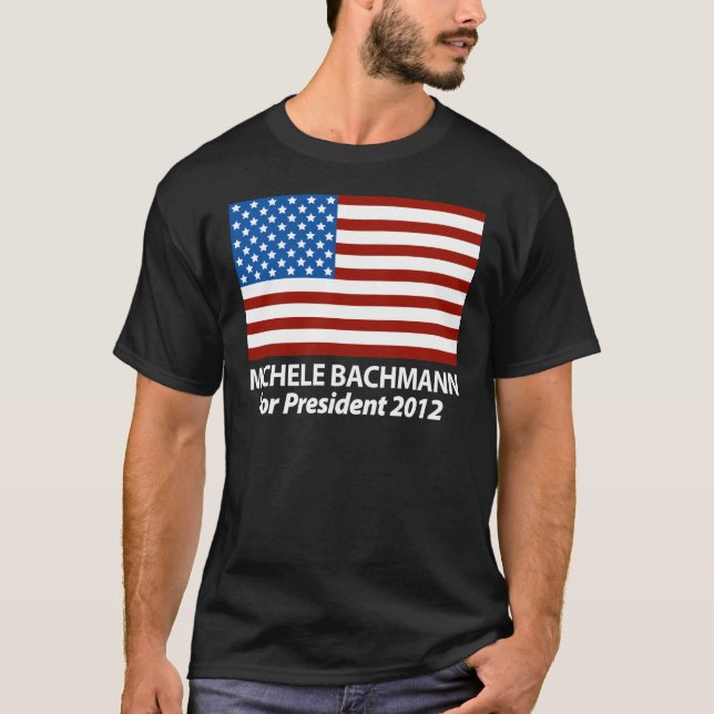 Camiseta Michele Bachmann para o presidente 2012 (Frente)