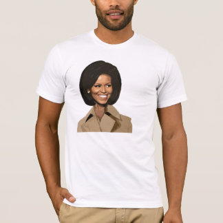 Camiseta Michelle bonito Obama enfrenta