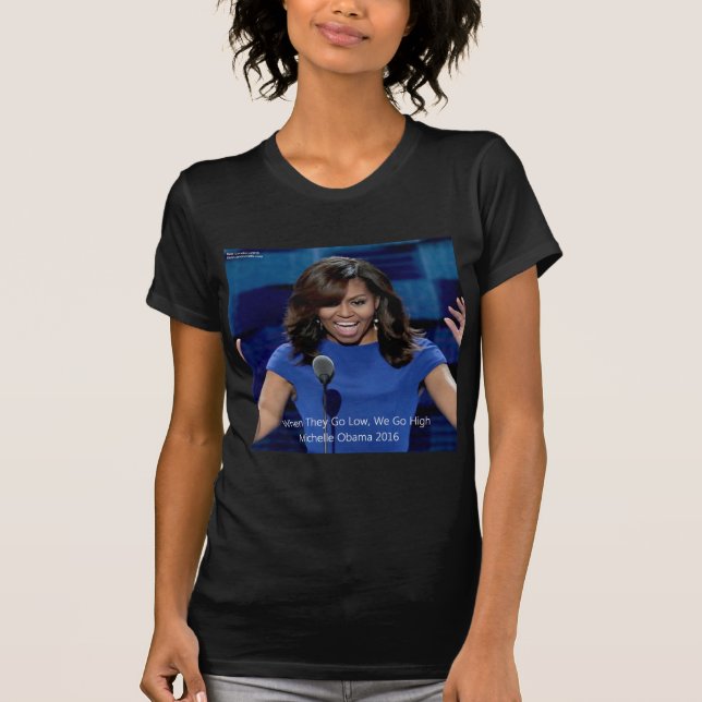 Camiseta Michelle Obama Coletivo "Vamos Alto" (Frente)