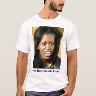 Camiseta Michelle Obama fala para fora