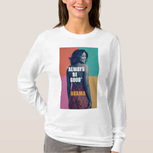 Camiseta "Michelle Obama: Influência Graciosa - Adote Bem