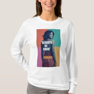 Camiseta "Michelle Obama: Influência Graciosa - Adote Bem