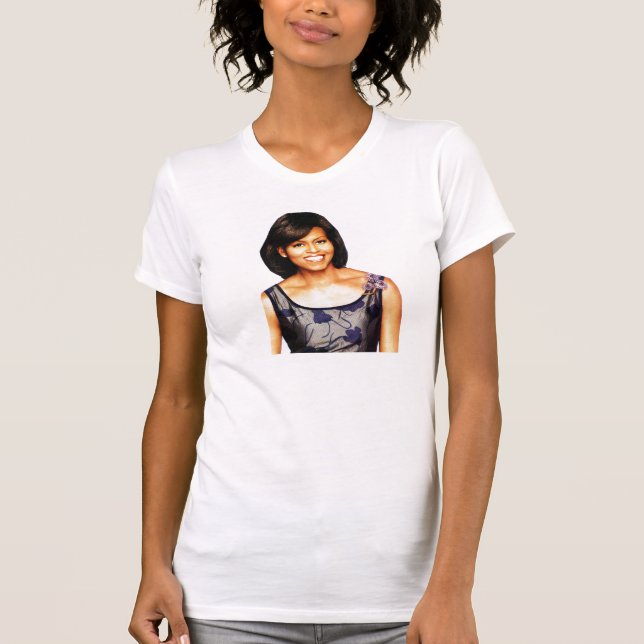Camiseta MICHELLE OBAMA, T SOFISTICADO da SENHORA (Frente)