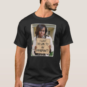 Camiseta Michelle Obama - trabalho perdido a um t-shirt