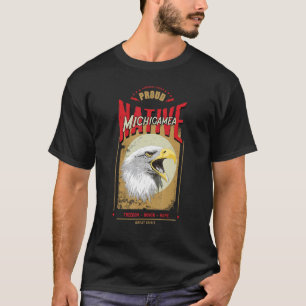 Camiseta Michigamea Native American Eagle Spirit Vintage Ho