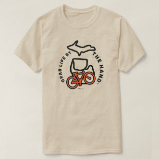 Camiseta Michigan - Agarra a Vida à Camisa-T da Mão™ Bike