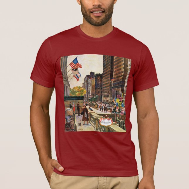 Camiseta Michigan Avenue, Chicago, por John Falter (Frente)