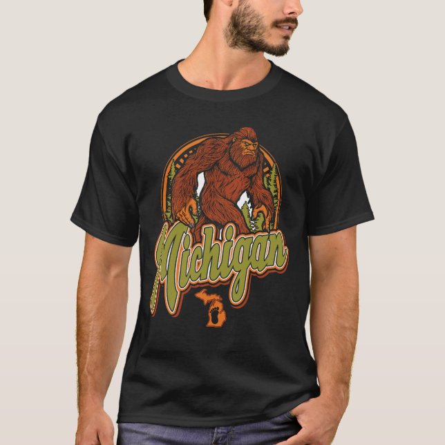 Camiseta Michigan Bigfoot (Frente)