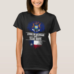 Camiseta Michigan Casa Raízes Texas Árvore do Estado Bandei
