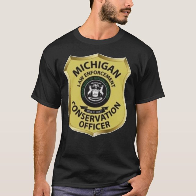 Camiseta Michigan Conservation Officer Classic T-Shirt (Frente)