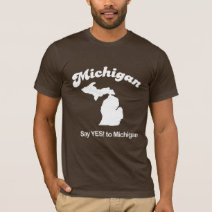 Camiseta Michigan - diga sim o t-shirt