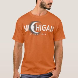 Camiseta Michigan Eclipse Souvenir 8 de abril de 2024