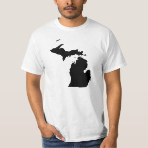 Camiseta Michigan em Preto e Branco