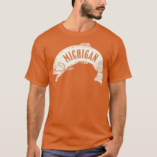 Camiseta Michigan Fish Wordmark (Tan)