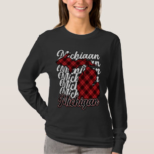Camiseta Michigan Flannel Michigan Mitten State Sweater Ho