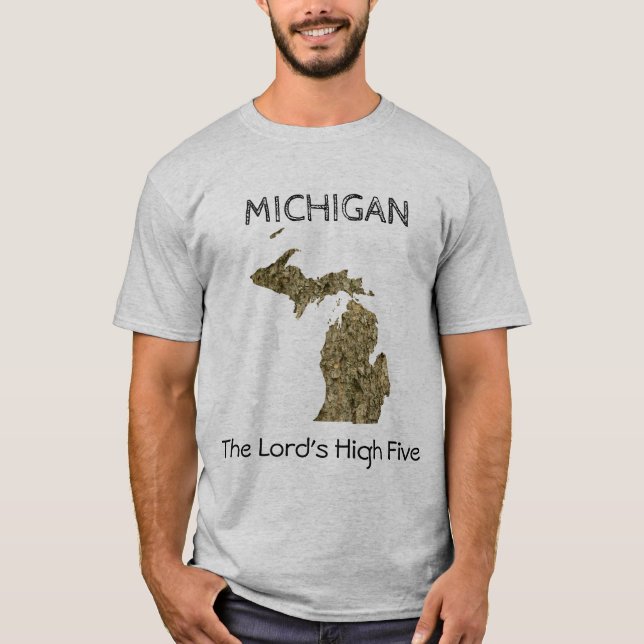 Camiseta Michigan - o t-shirt do Alto cinco do senhor (Frente)