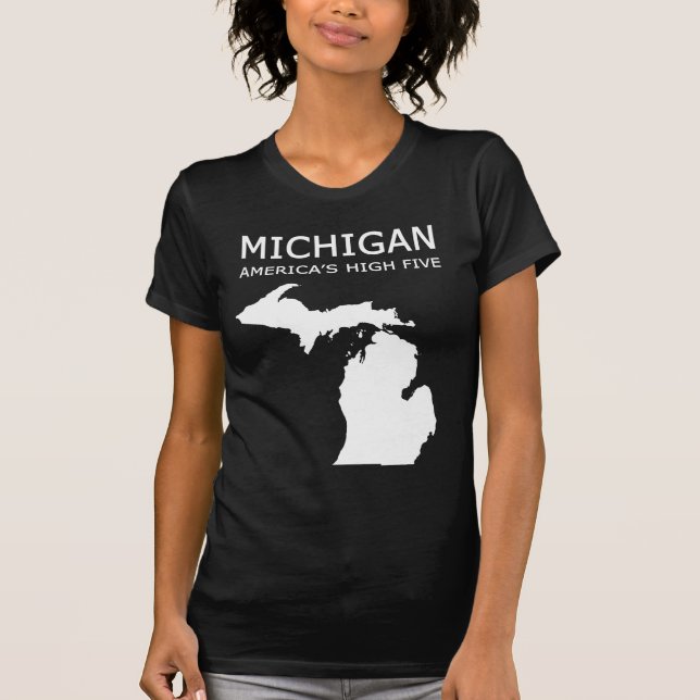 Camiseta Michigan. Os cinco altos de América (Frente)