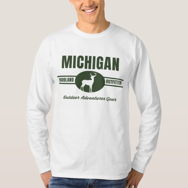 Camiseta Michigan Outdoor Adventures T-Shirt (Frente)
