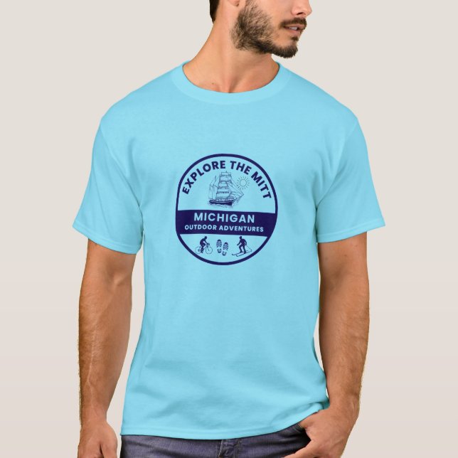 Camiseta Michigan Outdoor Adventures T-Shirt (Frente)