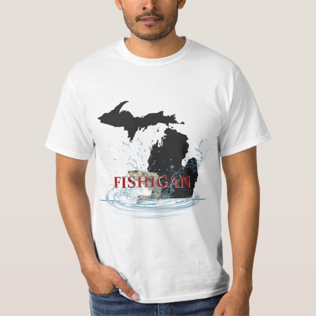 Camiseta Michigan Pescador Humor (Frente)