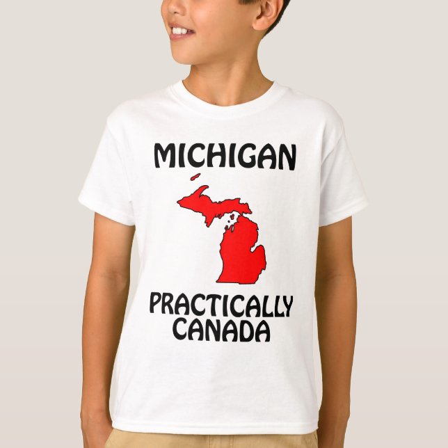 Camiseta Michigan - Praticamente Canadá (Frente)