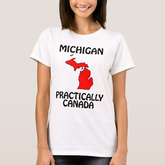 Camiseta Michigan - Praticamente Canadá (Frente)