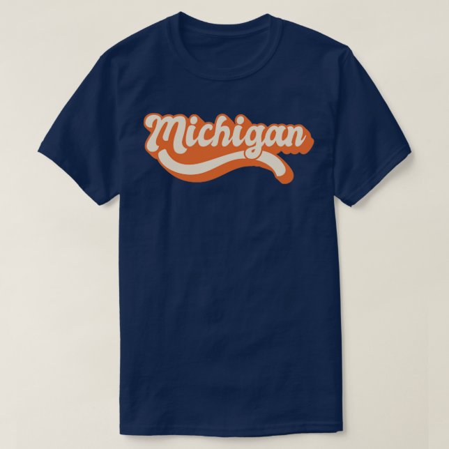 Camiseta Michigan Retro1 (Frente do Design)