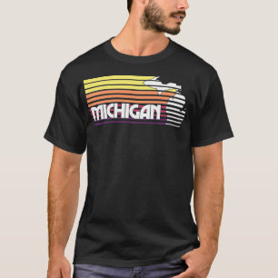 Camiseta Michigan Retro Vintage Classic Style MI Graphic