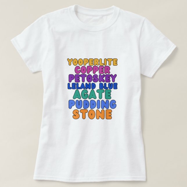 Camiseta Michigan Rockhound T-shirt  (Frente do Design)