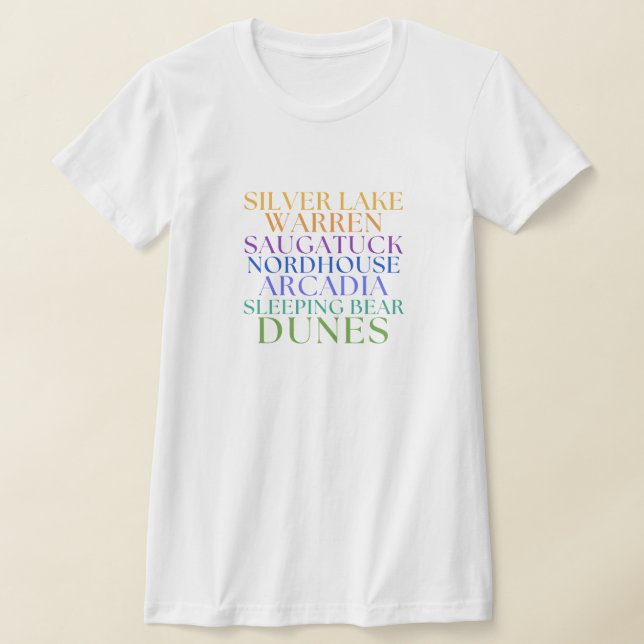 Camiseta Michigan Sand Dunes T-Shirt, Sleeping Bear Dunes (Postura )