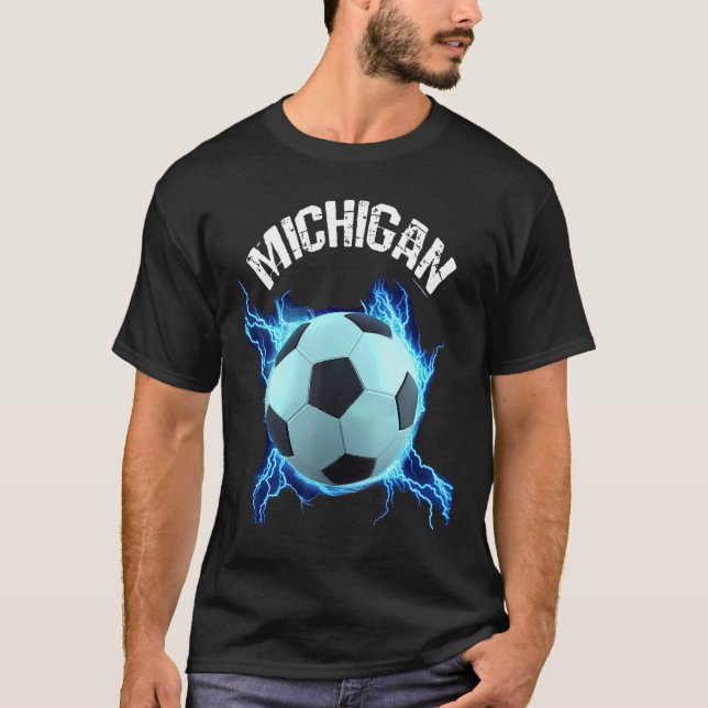 Camiseta Michigan Soccer Retro (Frente)