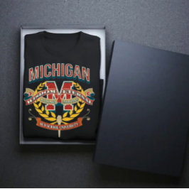 Camiseta Michigan state old school university varsity