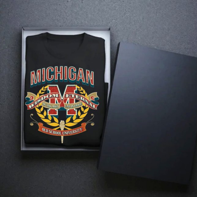 Camiseta Michigan state old school university varsity (Criador carregado)