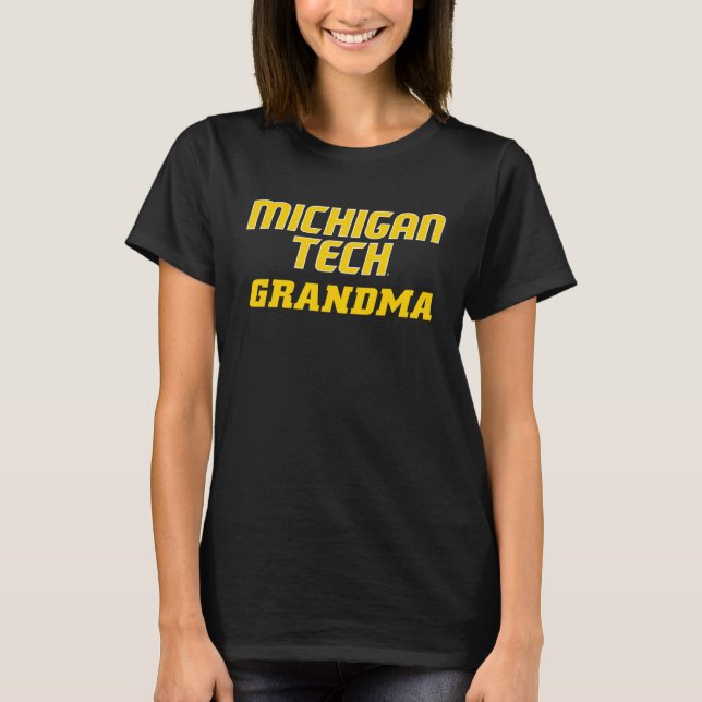 Camiseta Michigan Tech Huskies Grandma (Frente)